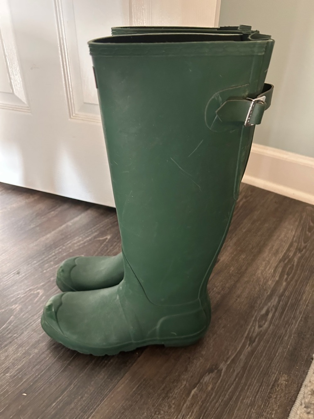 Hunter Green Tall Rain Boots